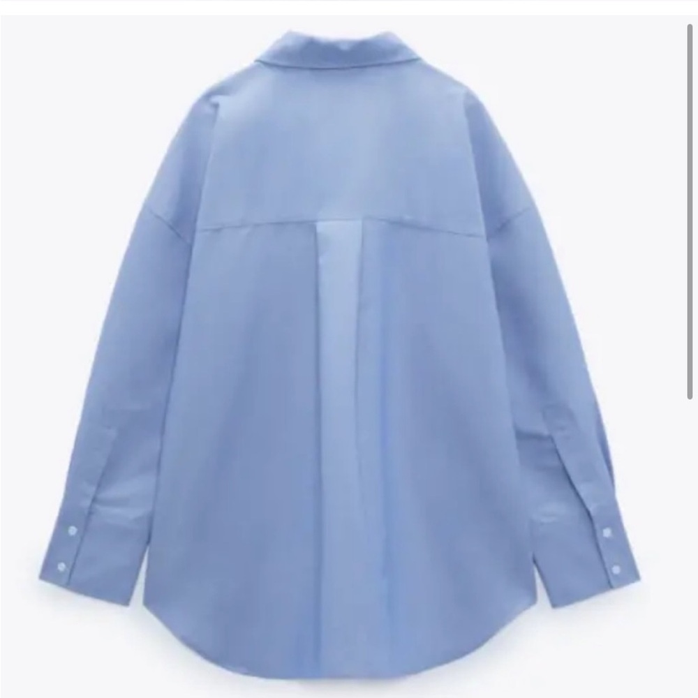 NWT Zara Basic Poplin Shirt - Picture 4 of 13